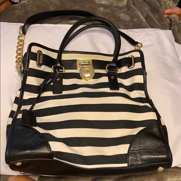 michael kors striped bag
